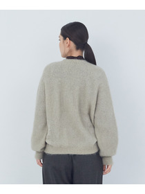 【ADIEU TRISTESSE】｜2BUY10%OFF・3BUY20%OFF｜モヘヤラム起毛片畦カーディガン 詳細画像 ブラウン 7