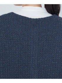 【ADIEU TRISTESSE】｜2BUY10%OFF・3BUY20%OFF｜【11月お気に入り登録ブランド内5位】ラメ×アルパカウールラーベン柄カーディガン 詳細画像 ネイビー 17