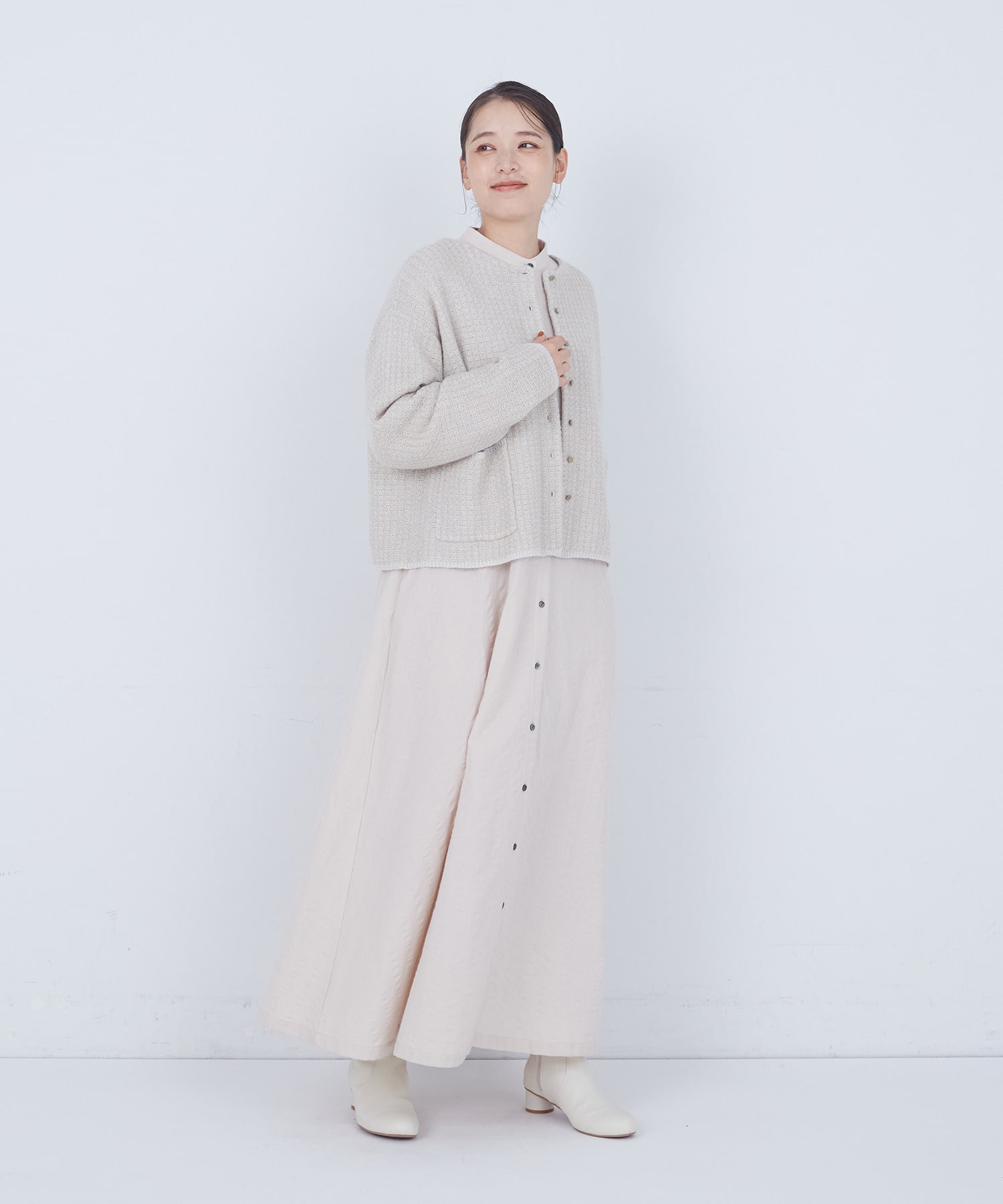 【ADIEU TRISTESSE】｜2BUY10%OFF・3BUY20%OFF｜【11月お気に入り登録ブランド内5位】ラメ×アルパカウールラーベン柄カーディガン 詳細画像 ネイビー 1