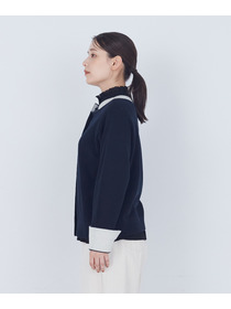 【ADIEU TRISTESSE】【2way】トロンプルイユカーディガン 詳細画像 ブラック 5