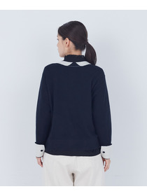 【ADIEU TRISTESSE】【2way】トロンプルイユカーディガン 詳細画像 ブラック 6