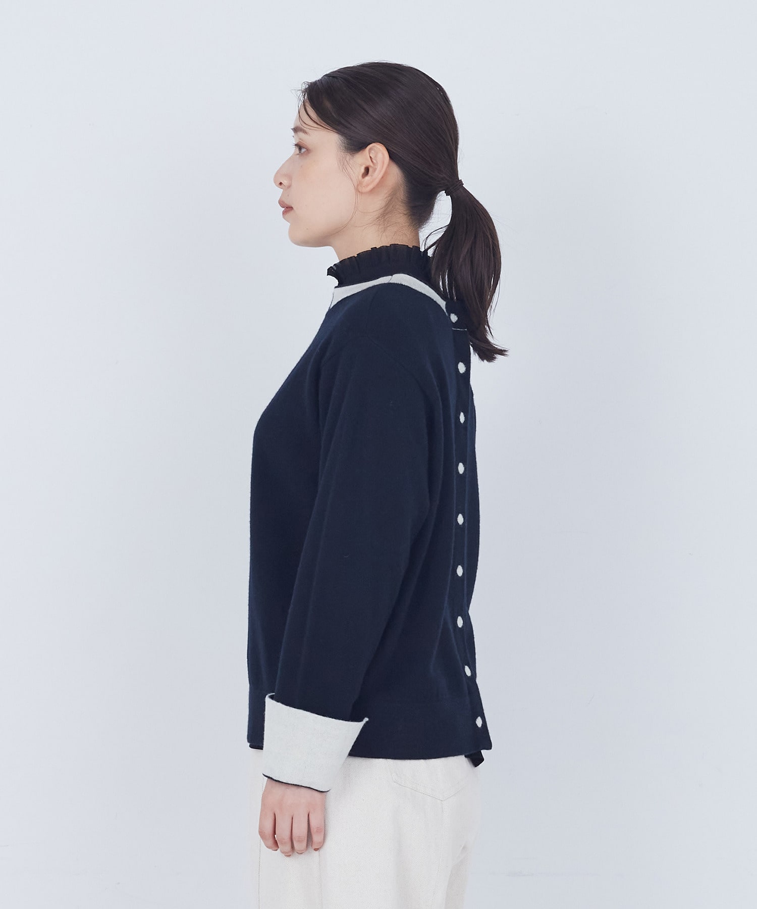 【ADIEU TRISTESSE】【2way】トロンプルイユカーディガン 詳細画像 ブラック 11