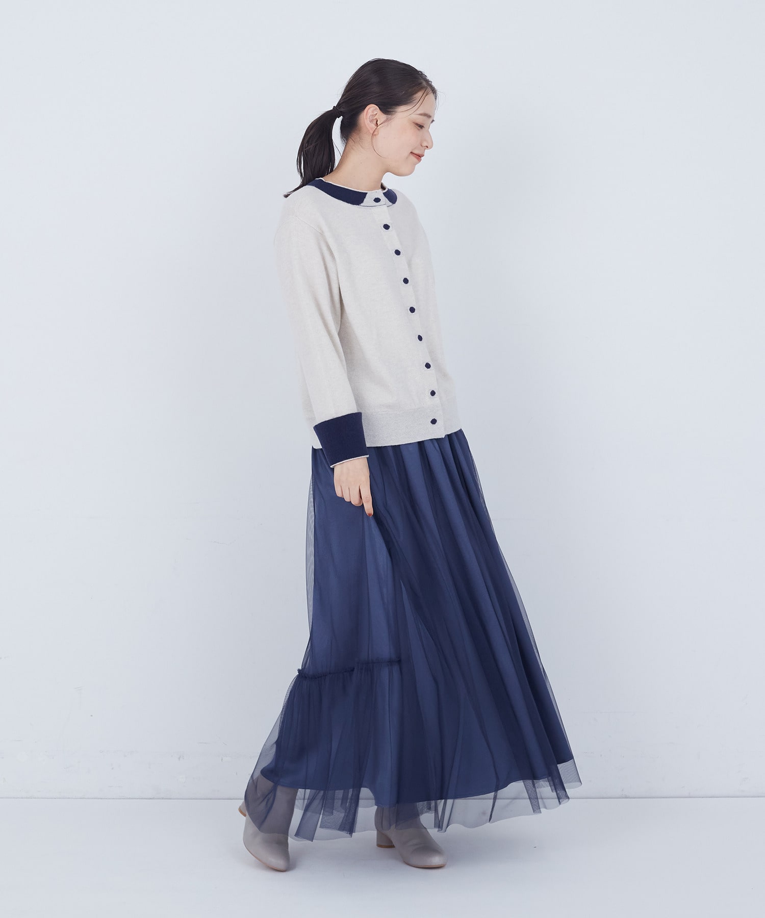 【ADIEU TRISTESSE】【2way】トロンプルイユカーディガン 詳細画像 ブラック 14