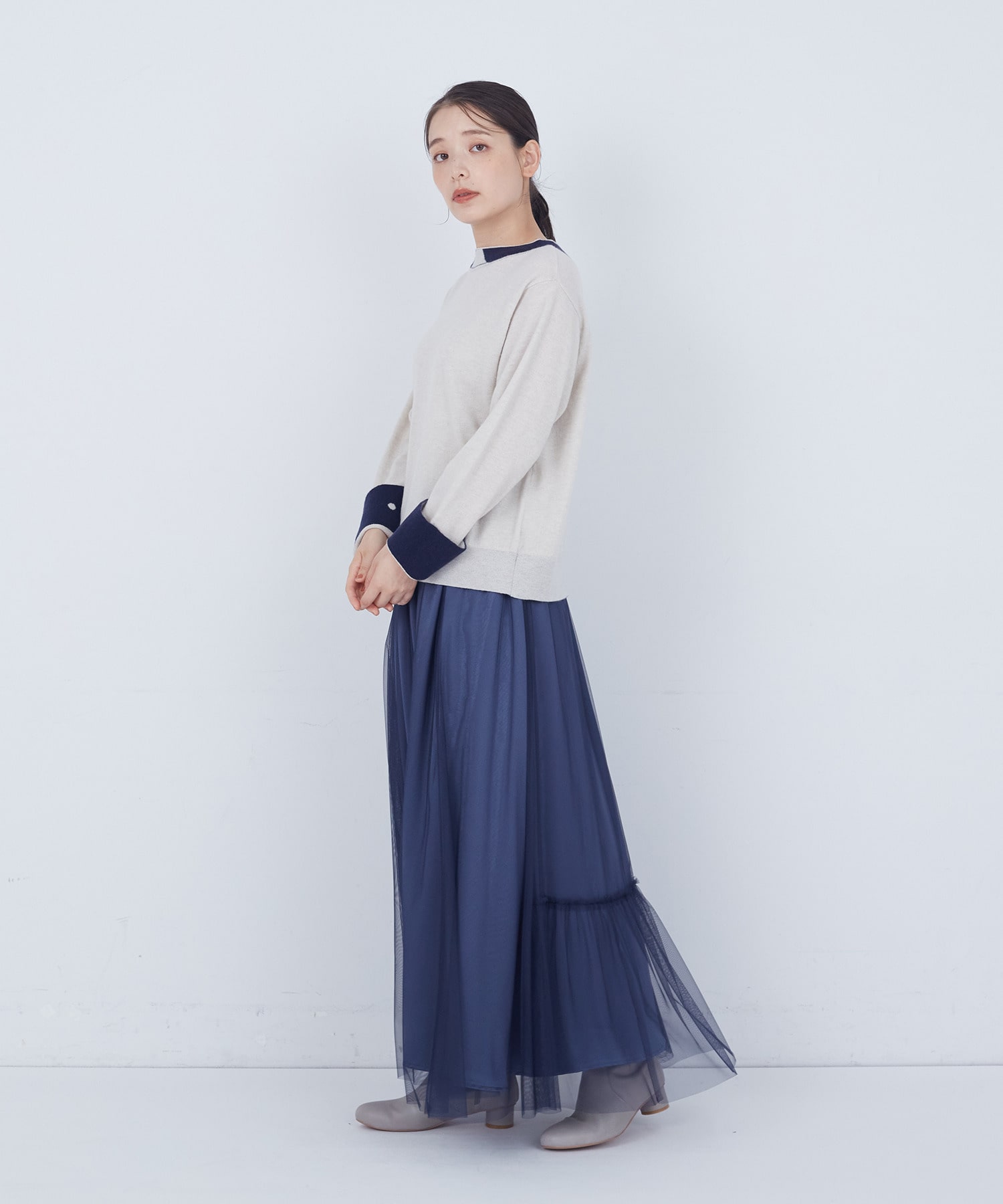 【ADIEU TRISTESSE】【2way】トロンプルイユカーディガン 詳細画像 ブラック 20