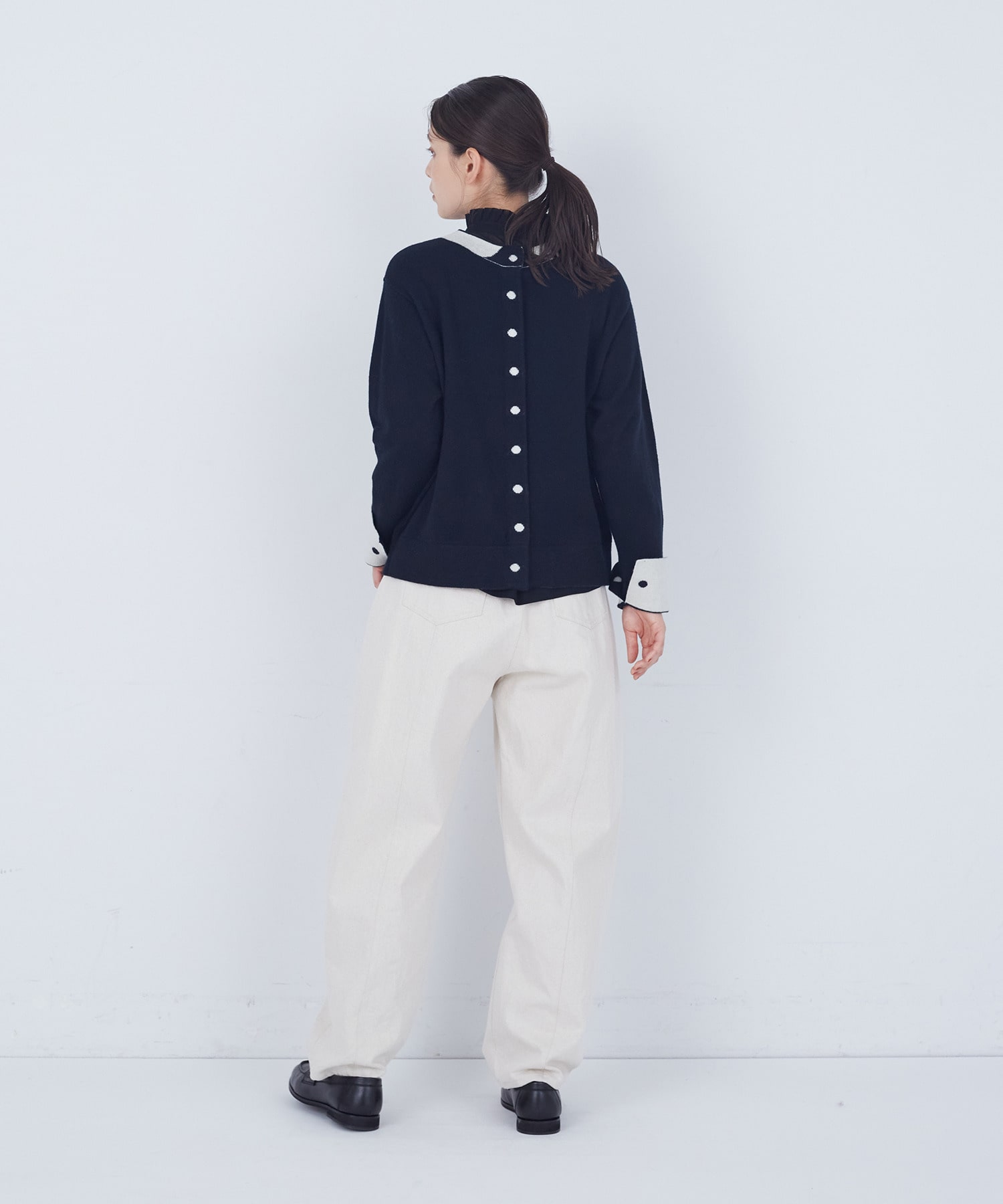 【ADIEU TRISTESSE】【2way】トロンプルイユカーディガン 詳細画像 ブラック 9