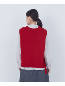 【ADIEU TRISTESSE】【2way】AQUAウールカシミヤベスト 詳細画像 チャコールグレー 12