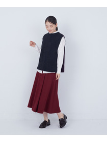 【ADIEU TRISTESSE】【2way】AQUAウールカシミヤベスト 詳細画像 チャコールグレー 13