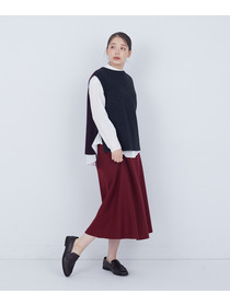 【ADIEU TRISTESSE】【2way】AQUAウールカシミヤベスト 詳細画像 チャコールグレー 14