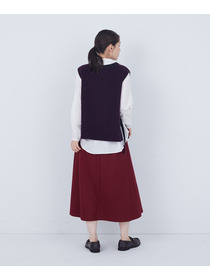 【ADIEU TRISTESSE】【2way】AQUAウールカシミヤベスト 詳細画像 チャコールグレー 15