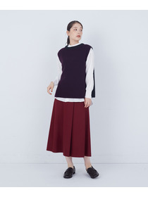 【ADIEU TRISTESSE】【2way】AQUAウールカシミヤベスト 詳細画像 チャコールグレー 19