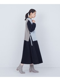 【ADIEU TRISTESSE】【2way】AQUAウールカシミヤベスト 詳細画像 チャコールグレー 26