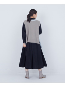 【ADIEU TRISTESSE】【2way】AQUAウールカシミヤベスト 詳細画像 チャコールグレー 27