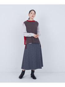 【ADIEU TRISTESSE】【2way】AQUAウールカシミヤベスト 詳細画像 チャコールグレー 7