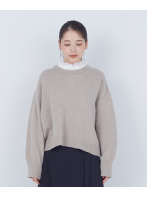 【ADIEU TRISTESSE】ラムウールホールガーメントプルオーバー 詳細画像 ブラック 4