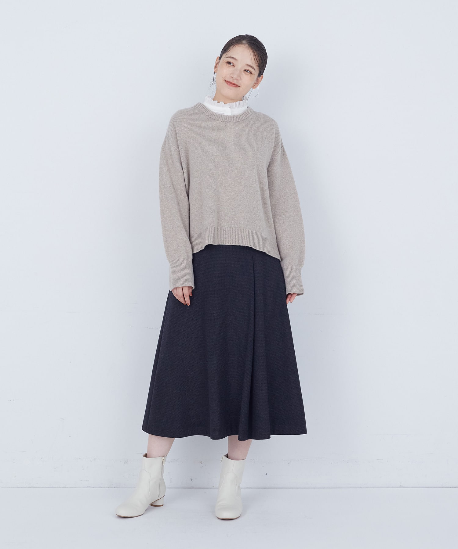 【ADIEU TRISTESSE】ラムウールホールガーメントプルオーバー 詳細画像 ブラック 1