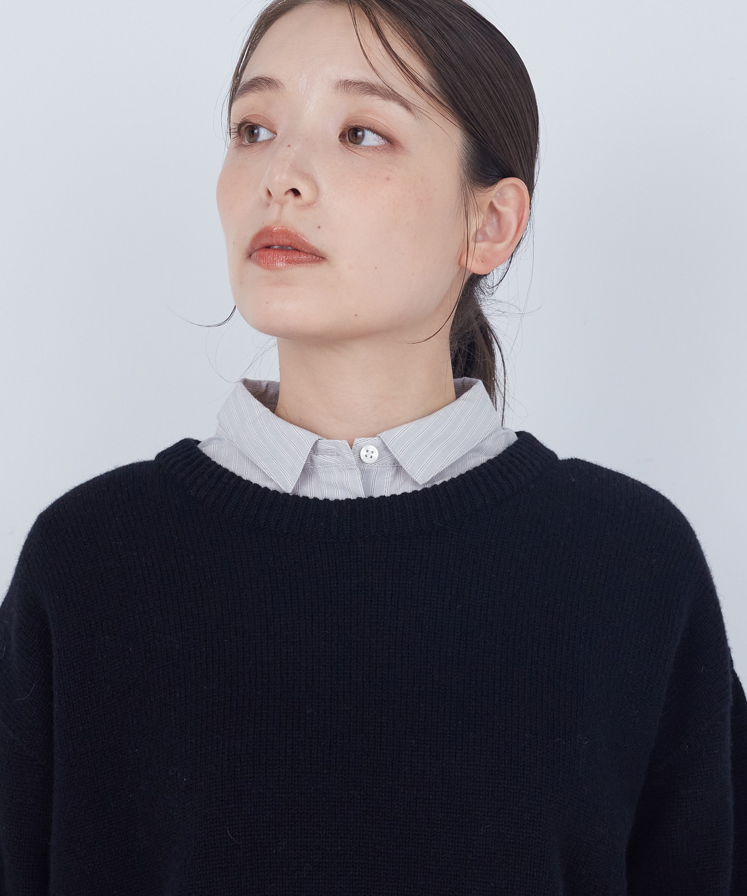 【ADIEU TRISTESSE】ラムウールホールガーメントプルオーバー 詳細画像 ブラック 19