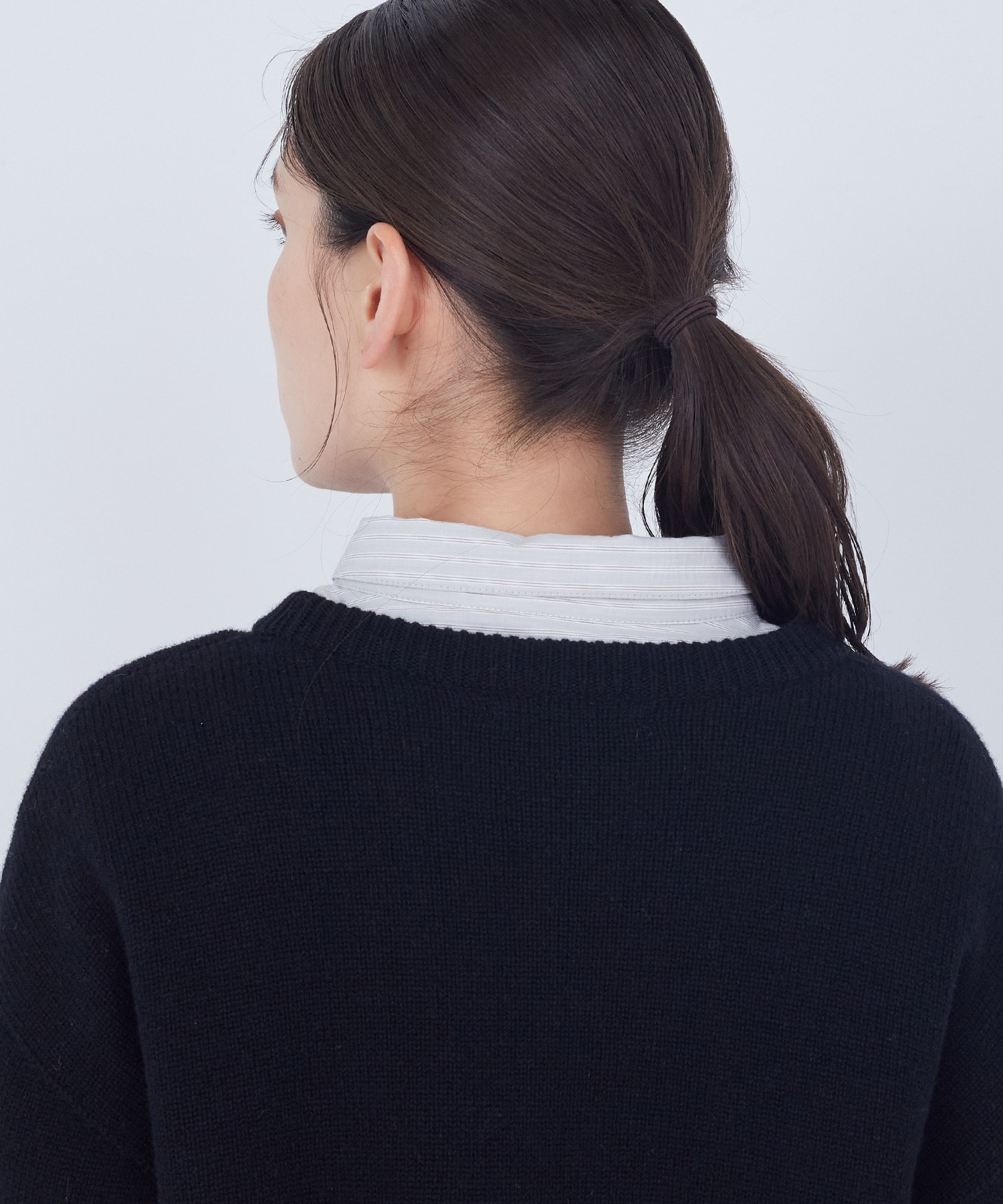 【ADIEU TRISTESSE】ラムウールホールガーメントプルオーバー 詳細画像 ブラック 20