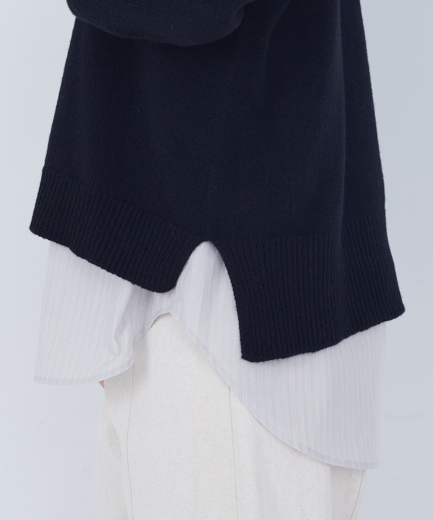 【ADIEU TRISTESSE】ラムウールホールガーメントプルオーバー 詳細画像 ブラック 22