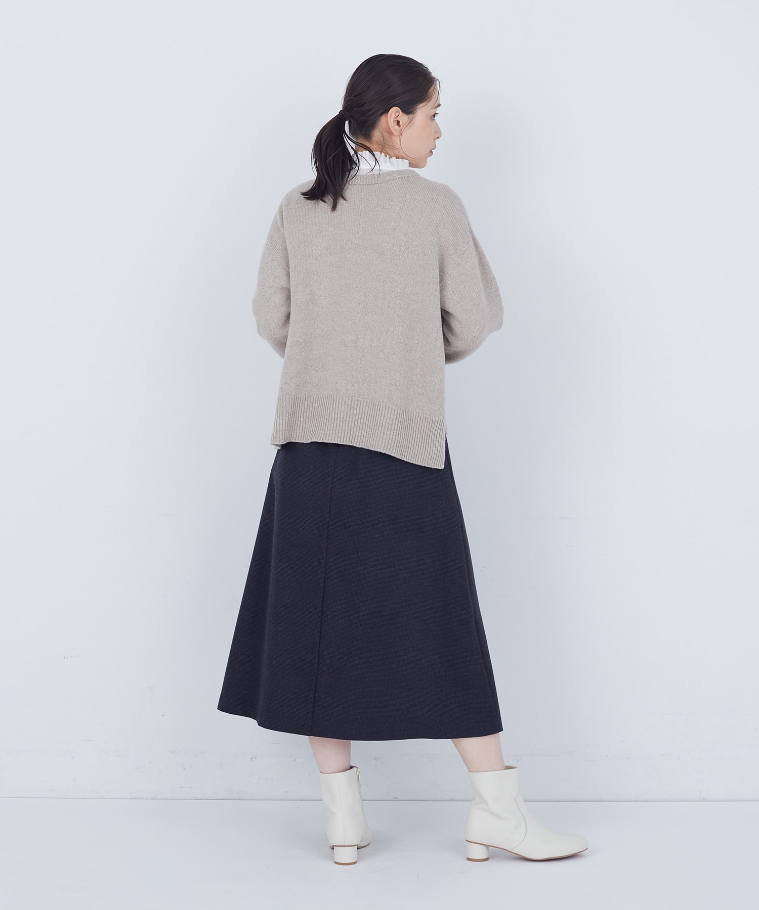 【ADIEU TRISTESSE】ラムウールホールガーメントプルオーバー 詳細画像 ブラック 3