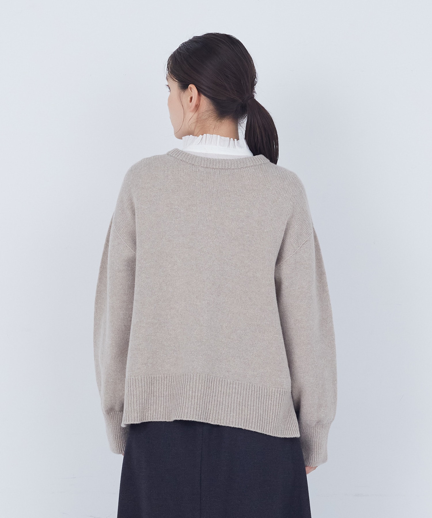 【ADIEU TRISTESSE】ラムウールホールガーメントプルオーバー 詳細画像 ブラック 6