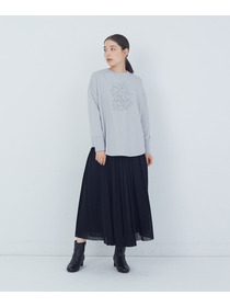 【ADIEU TRISTESSE】【杉本さなえさんコラボ】星座プリント裏毛プルオーバー 詳細画像 オートミール 1