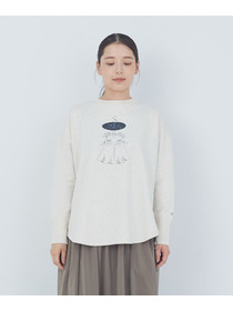 【ADIEU TRISTESSE】【杉本さなえさんコラボ】星座プリント裏毛プルオーバー 詳細画像 オートミール 10