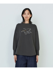 【ADIEU TRISTESSE】【杉本さなえさんコラボ】星座プリント裏毛プルオーバー 詳細画像 オートミール 16