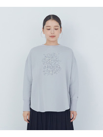 【ADIEU TRISTESSE】【杉本さなえさんコラボ】星座プリント裏毛プルオーバー 詳細画像 オートミール 4