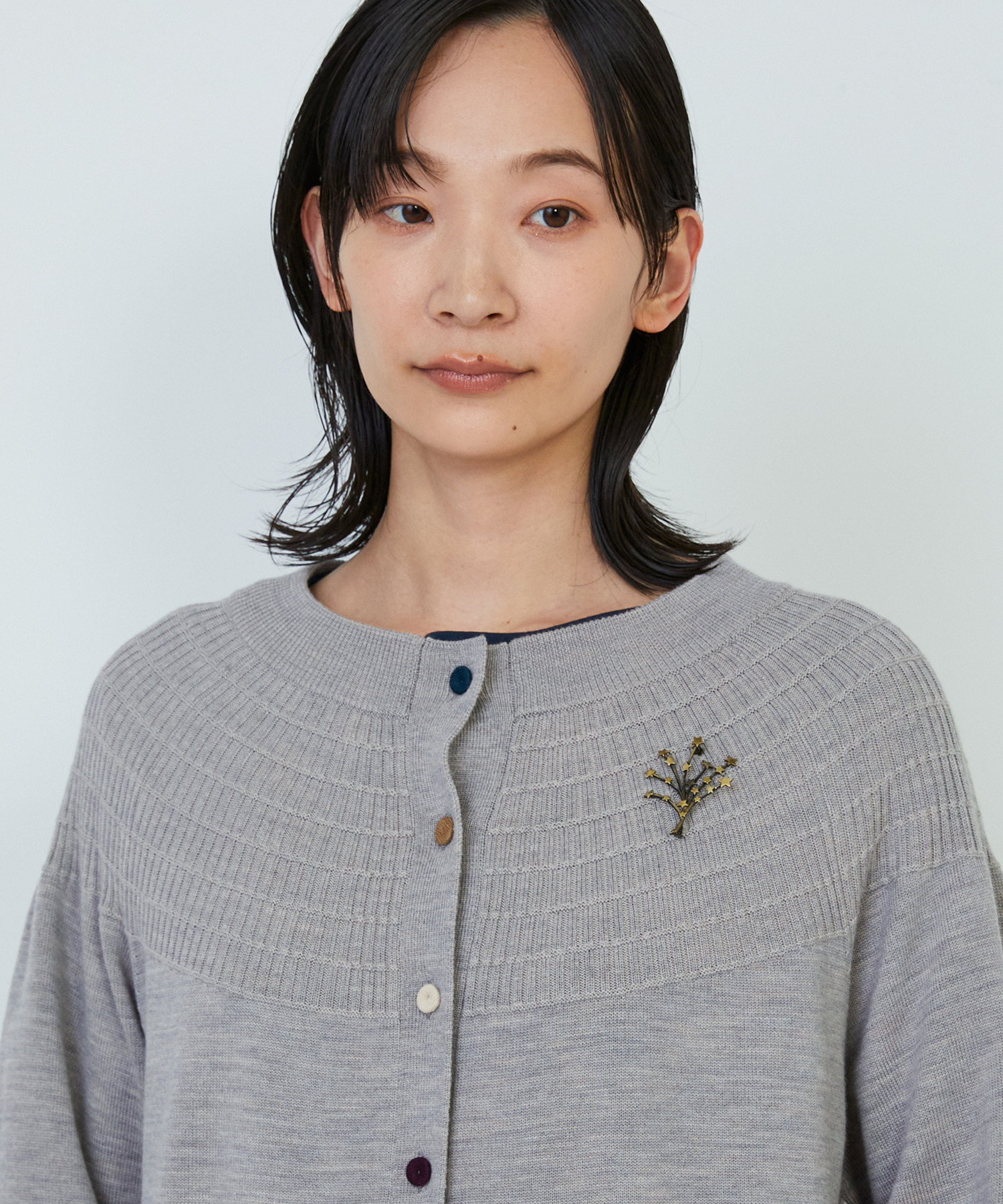 【ADIEU TRISTESSE】星とばしブローチ 詳細画像 オフホワイト 4