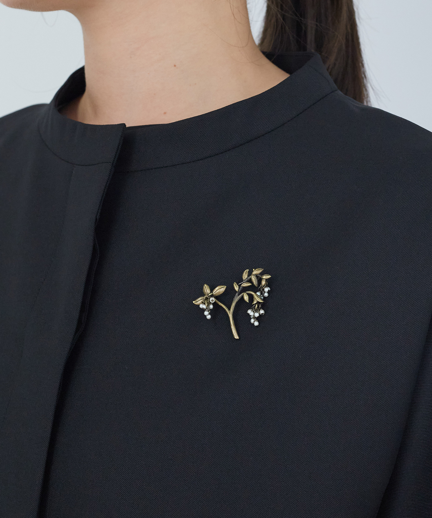 【ADIEU TRISTESSE】実揺らしブローチ 詳細画像 オフホワイト 4