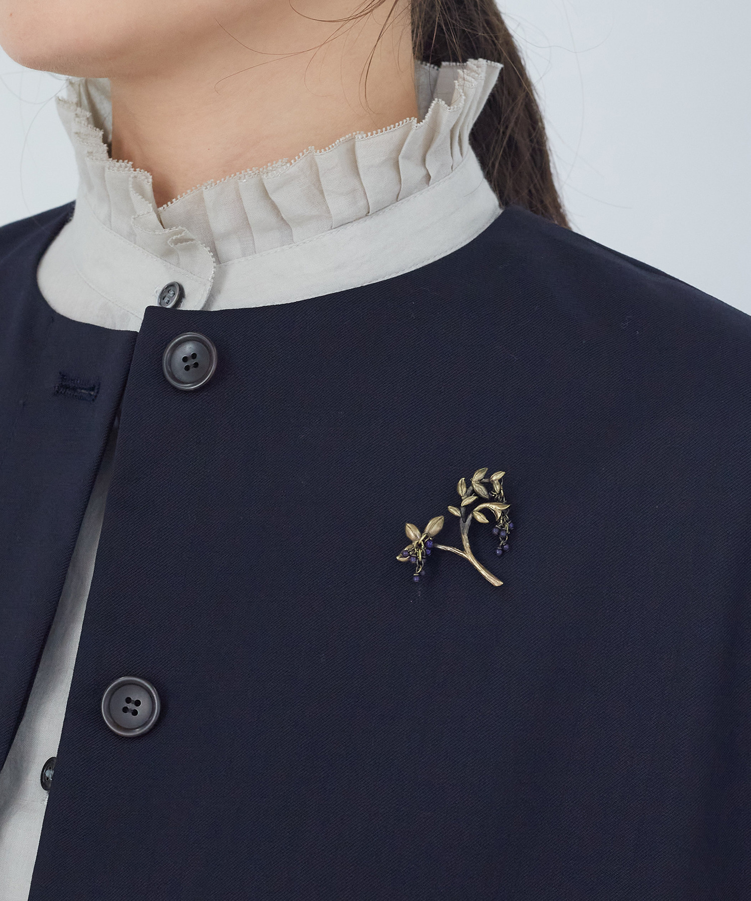 【ADIEU TRISTESSE】実揺らしブローチ 詳細画像 オフホワイト 6