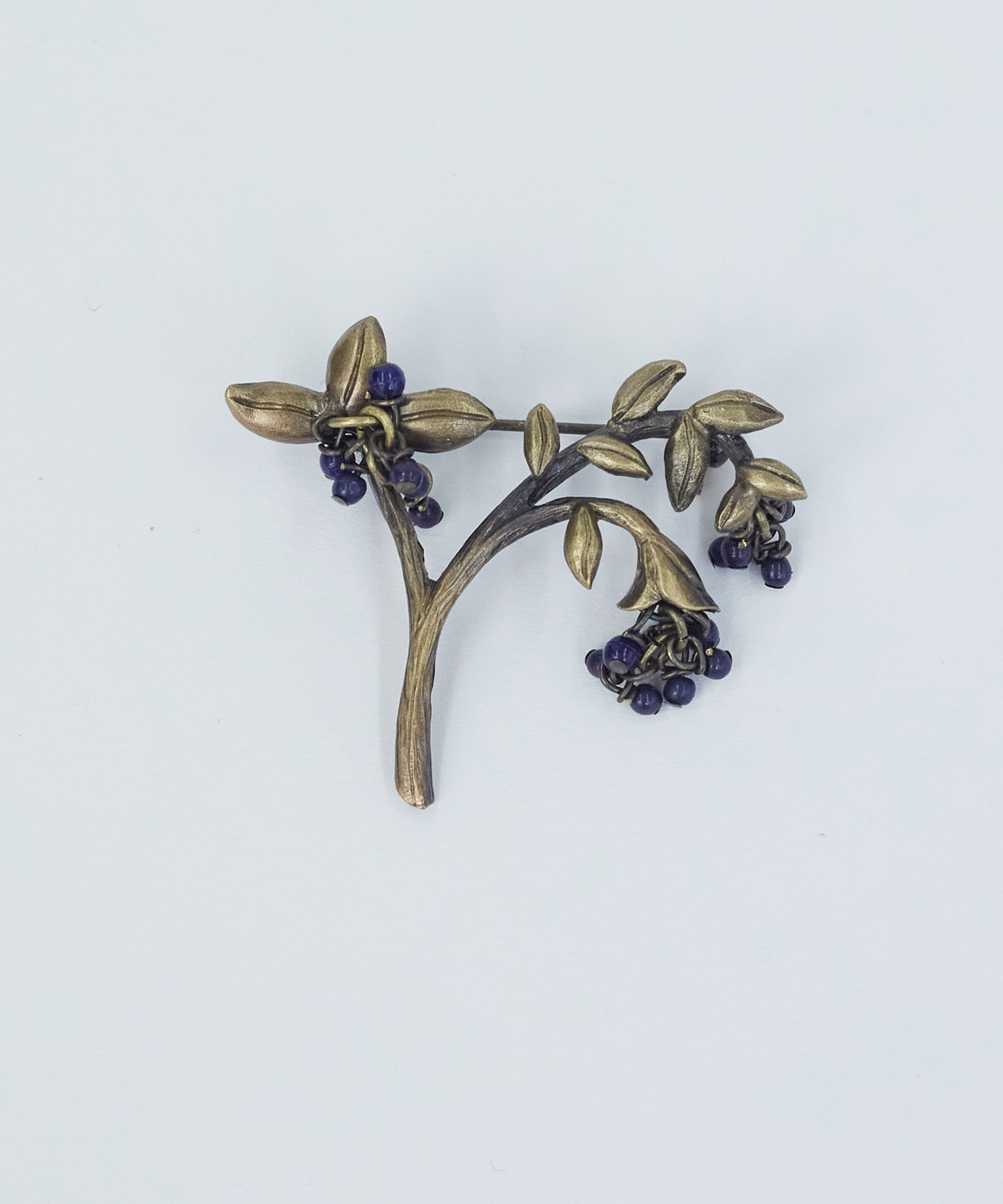 【ADIEU TRISTESSE】実揺らしブローチ 詳細画像 ネイビー 1