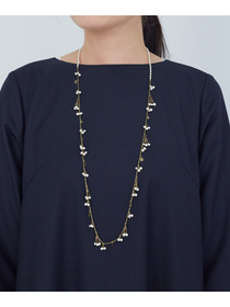 【ADIEU TRISTESSE】星とガラスバロックパールネックレス 詳細画像 オフホワイト 2