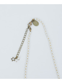 【ADIEU TRISTESSE】星とガラスバロックパールネックレス 詳細画像 オフホワイト 4