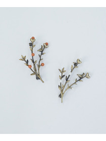 【ADIEU TRISTESSE】パーチモチーフブローチ 詳細画像 レンガ 1