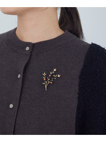 【ADIEU TRISTESSE】パーチモチーフブローチ 詳細画像 レンガ 5