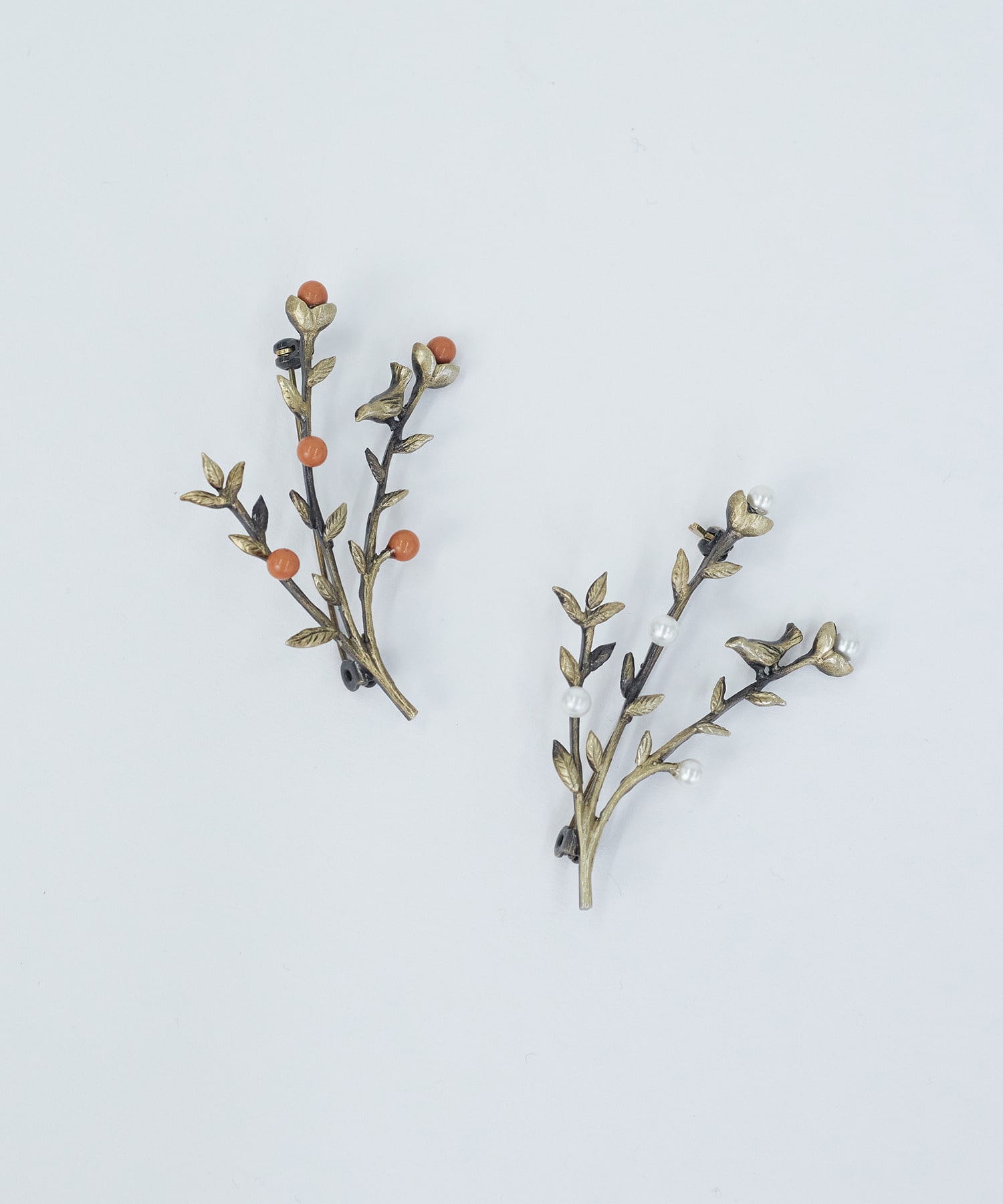 【ADIEU TRISTESSE】パーチモチーフブローチ 詳細画像 レンガ 1