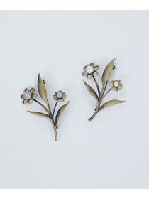 【ADIEU TRISTESSE】｜2BUY10%OFF・3BUY20%OFF｜ペアフラワーブローチ 詳細画像 マルチ 1