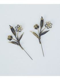 【ADIEU TRISTESSE】｜2BUY10%OFF・3BUY20%OFF｜ペアフラワーブローチ 詳細画像 マルチ 6