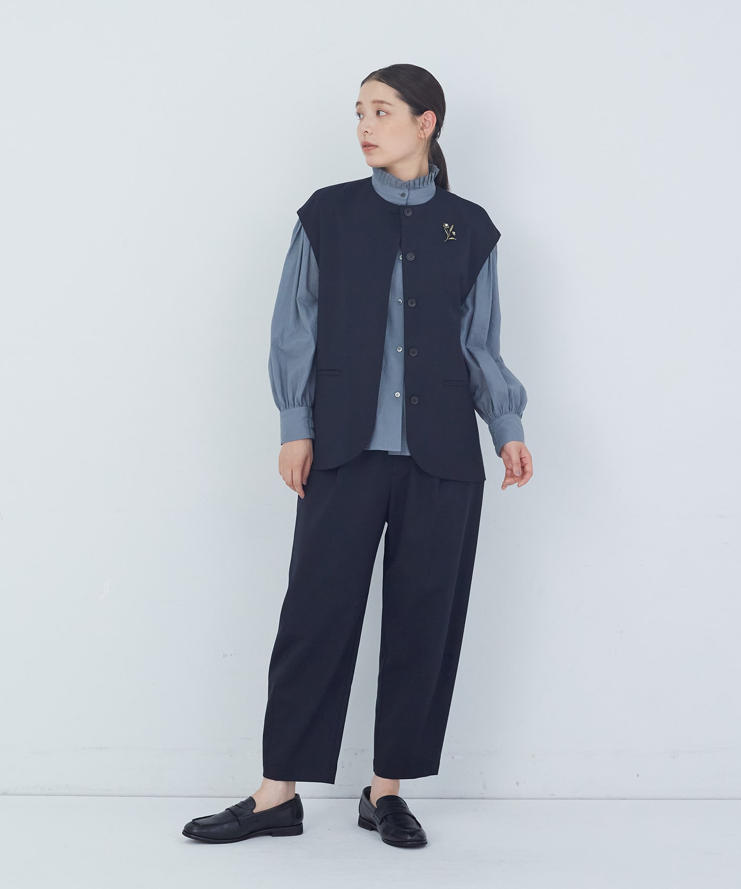 【ADIEU TRISTESSE】｜2BUY10%OFF・3BUY20%OFF｜ペアフラワーブローチ 詳細画像 マルチ 2