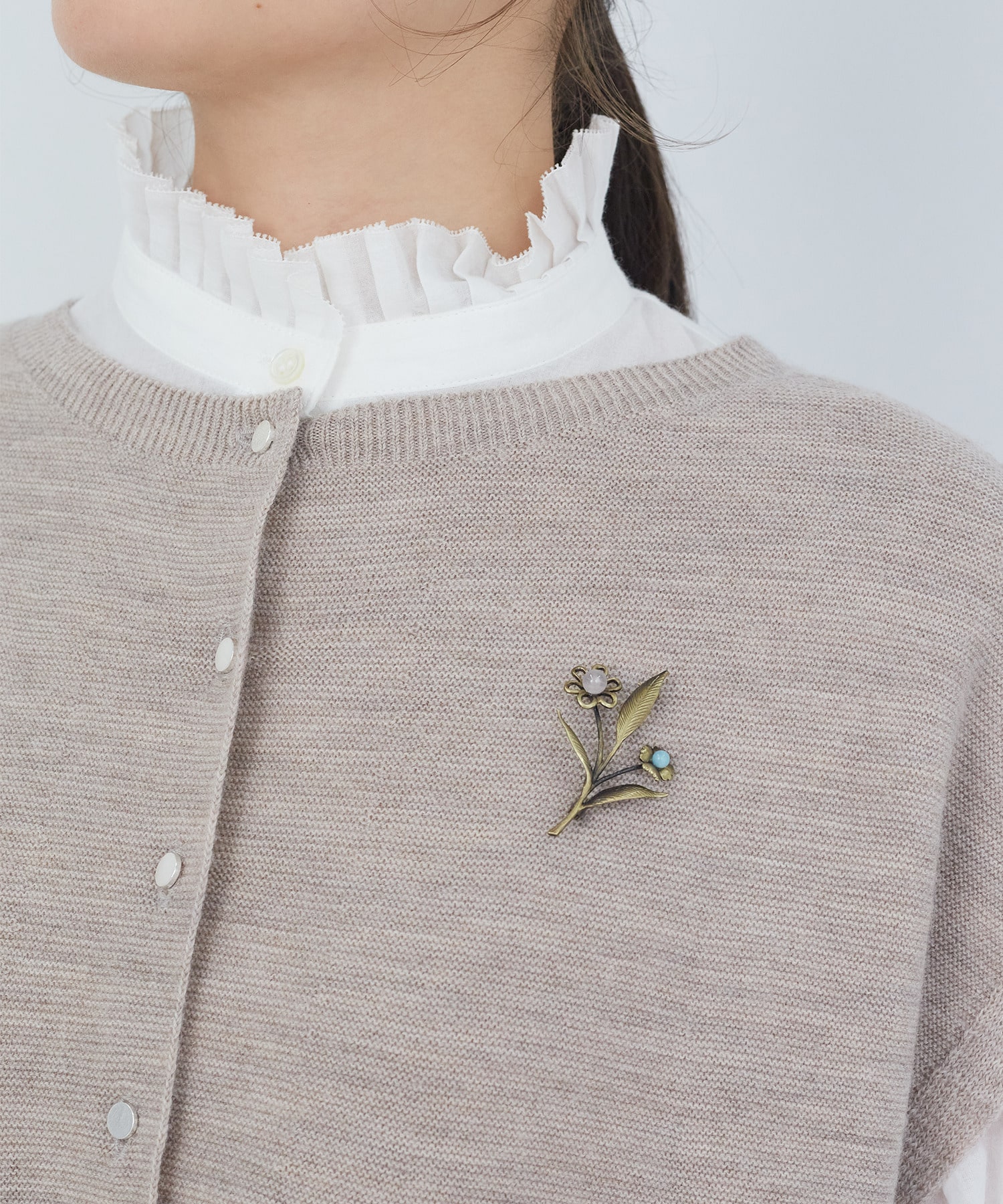 【ADIEU TRISTESSE】｜2BUY10%OFF・3BUY20%OFF｜ペアフラワーブローチ 詳細画像 マルチ 5