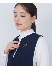 【ADIEU TRISTESSE】【クリスマスマルシェ】アーチフラワービーズブローチ 詳細画像 ブルーグリーン 4