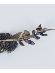 【ADIEU TRISTESSE】【クリスマスマルシェ】アーチフラワービーズブローチ 詳細画像 ブルーグリーン 8