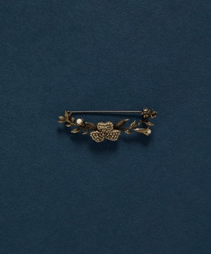 【ADIEU TRISTESSE】【クリスマスマルシェ】アーチフラワービーズブローチ 詳細画像 クリーム 1