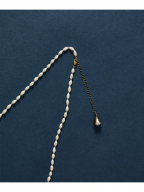 【ADIEU TRISTESSE】【クリスマスマルシェ】バロックガラスパールネックレス 詳細画像 オフホワイト 2