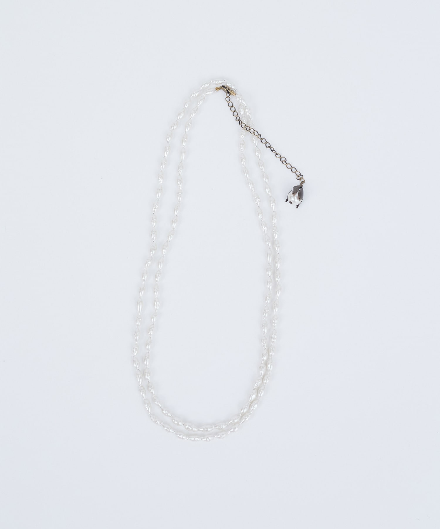 【ADIEU TRISTESSE】【クリスマスマルシェ】バロックガラスパールネックレス 詳細画像 オフホワイト 3