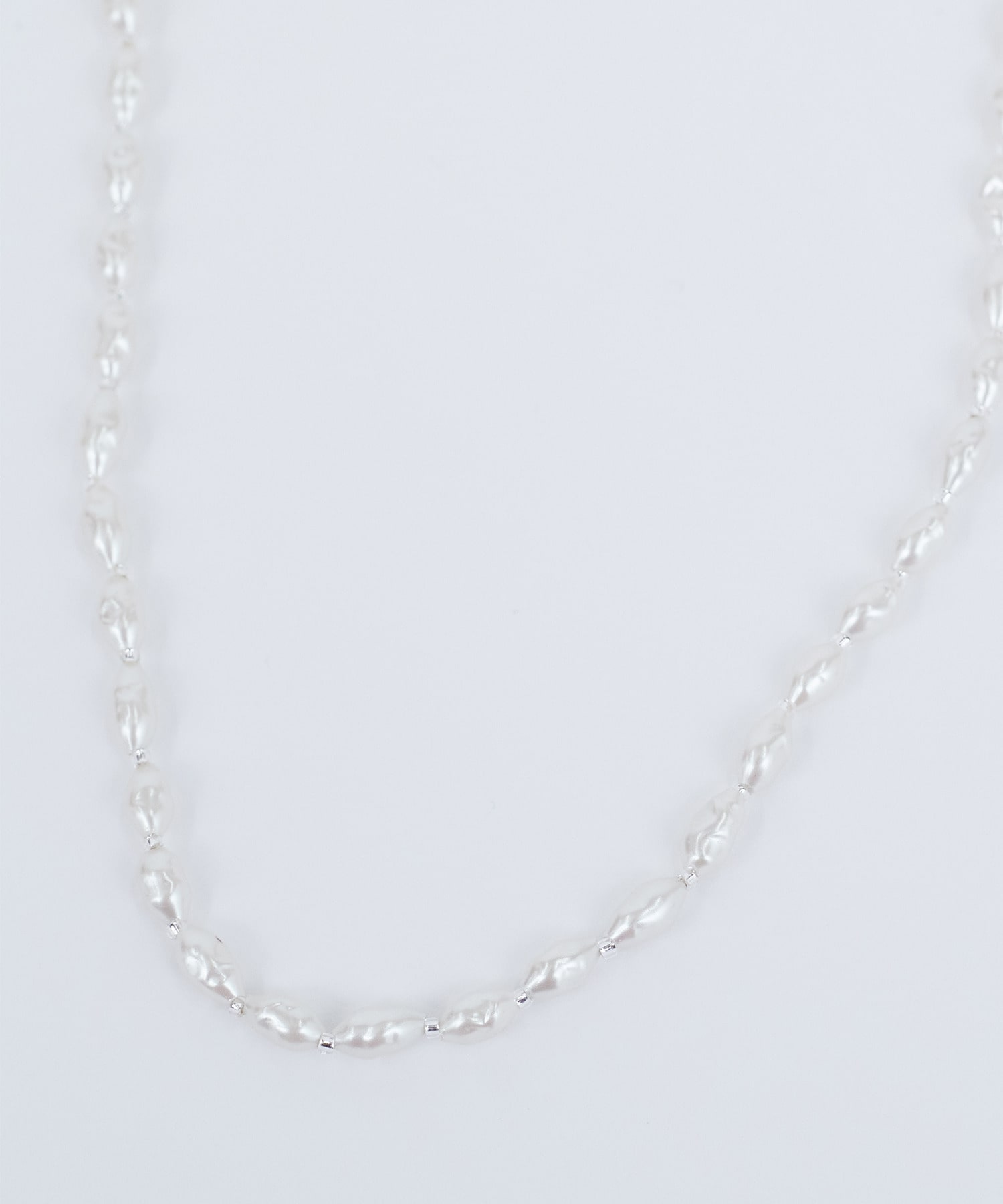 【ADIEU TRISTESSE】【クリスマスマルシェ】バロックガラスパールネックレス 詳細画像 オフホワイト 6