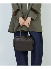 【ADIEU TRISTESSE】ボストンバッグ 詳細画像 ダークブラウン 8