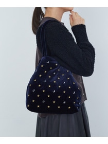 【ADIEU TRISTESSE】星空刺繍バッグ 詳細画像 ネイビー 5