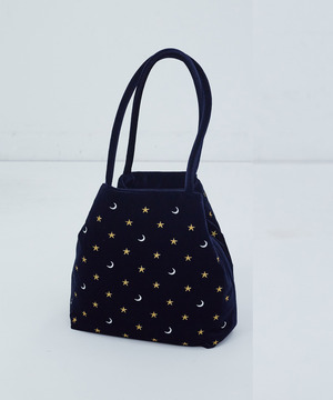 【ADIEU TRISTESSE】星空刺繍バッグ 詳細画像 ネイビー 1